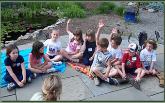 A children's activity at Creekside