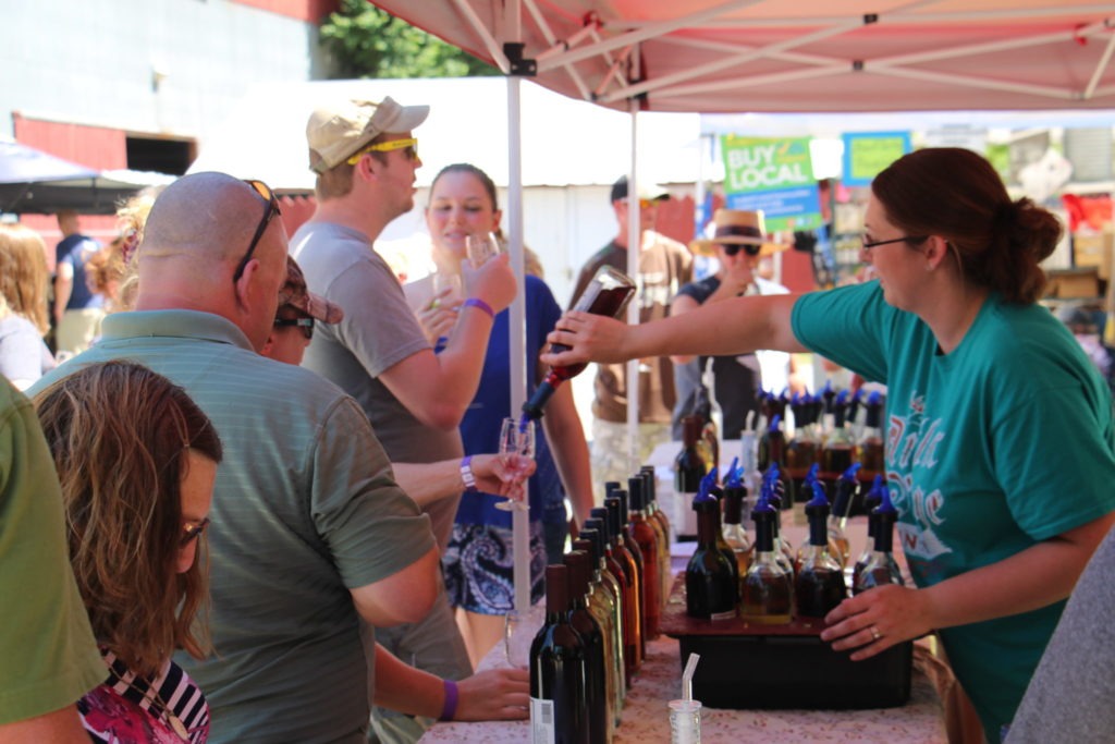 Local winery offers tastings to festival attendees
