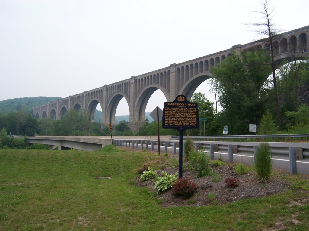 Tunkhannock Creek Viaduct (also known as the Nicholson Bridge) in Nicholson, PA.
