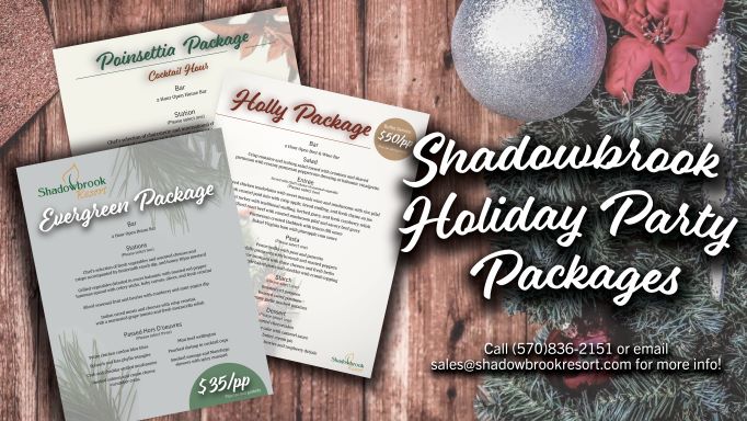 Holiday Party Packages at Shadowbrook Resort