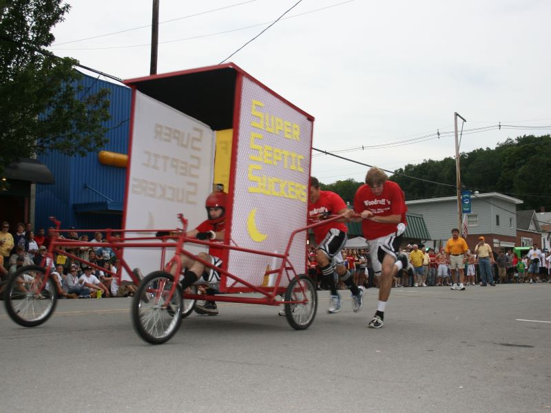 Outhouse races in downtown Dushore